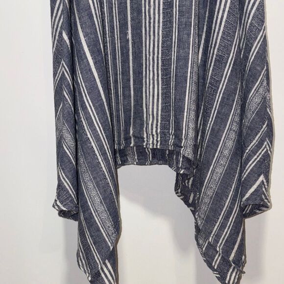 Time and Tru Navy and White Striped Midi Dress - Picture 9 of 9